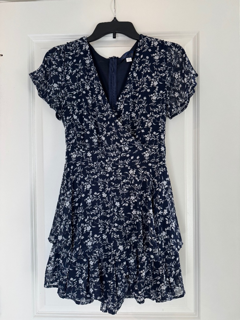 Blue Floral Romper